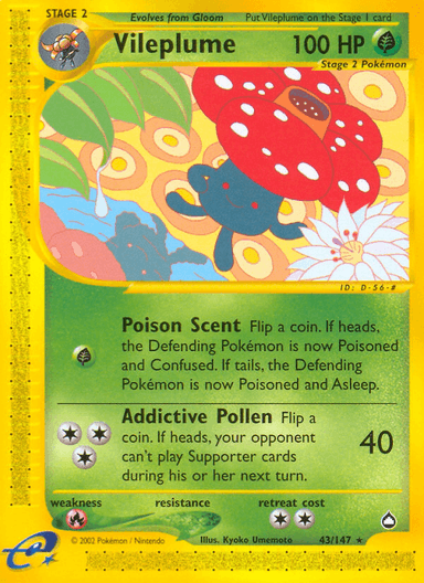 Vileplume, Aquapolis 43