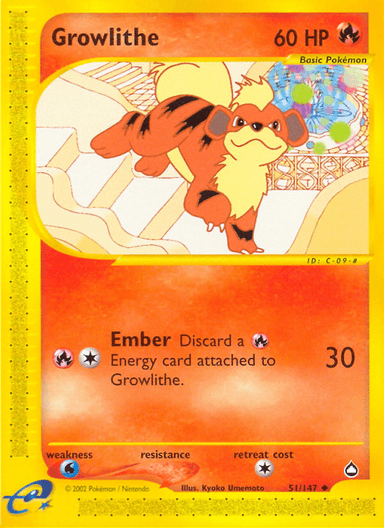 Growlithe, Aquapolis 51