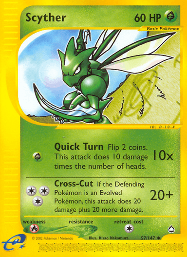 Scyther, Aquapolis 57