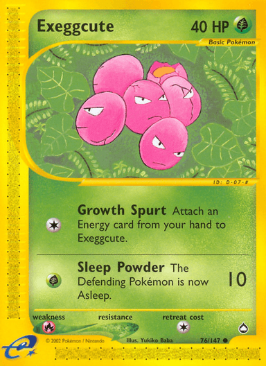 Exeggcute, Aquapolis 76
