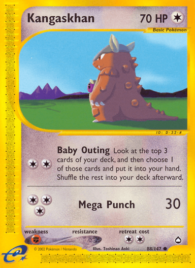 Kangaskhan, Aquapolis 88