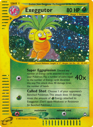 Exeggutor, Aquapolis H10