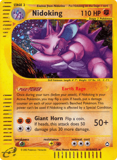 Nidoking, Aquapolis H18