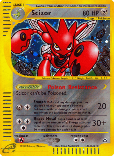 Scizor, Aquapolis H21