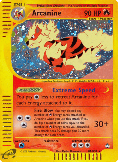 Arcanine, Aquapolis H2
