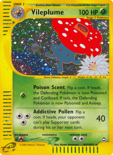 Vileplume, Aquapolis H31