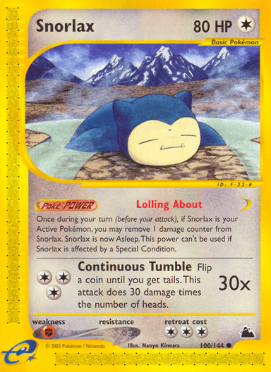 Snorlax, Skyridge 100