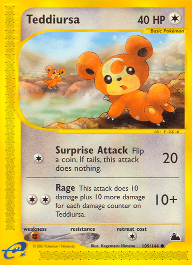 Teddiursa, Skyridge 109