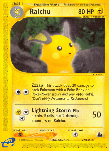 Raichu, Skyridge 27