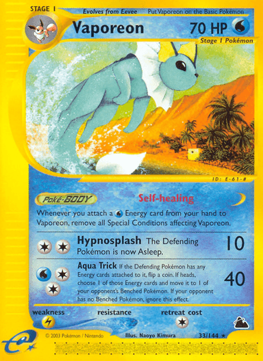 Vaporeon, Skyridge 33