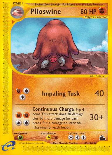 Piloswine, Skyridge 43