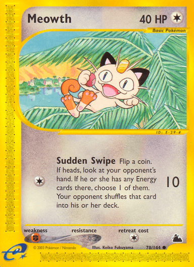 Meowth, Skyridge 78