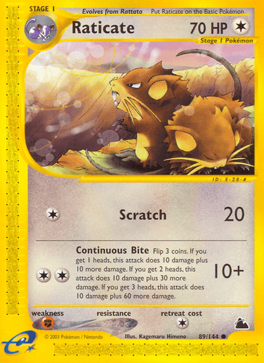 Raticate, Skyridge 89