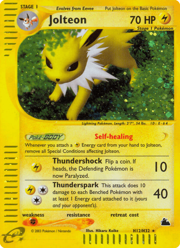 Jolteon, Skyridge H12