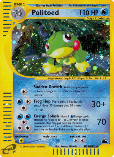 Politoed, Skyridge H23
