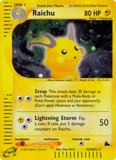 Raichu, Skyridge H25