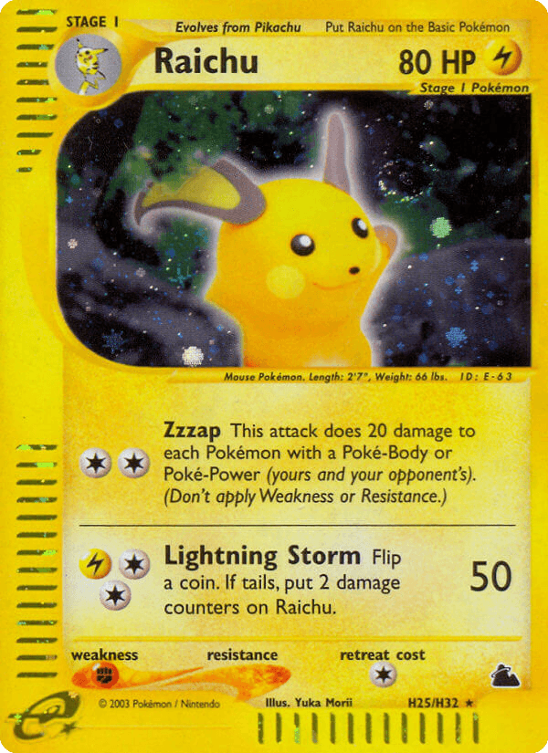 Raichu, Skyridge H25