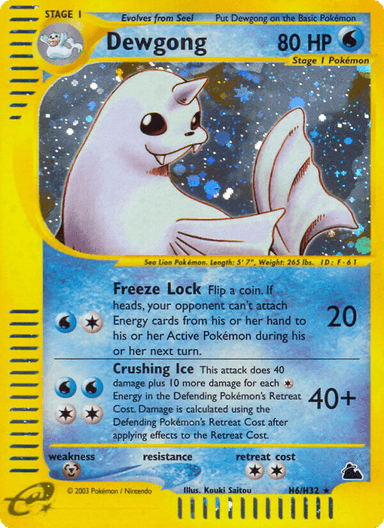 Dewgong, Skyridge H6