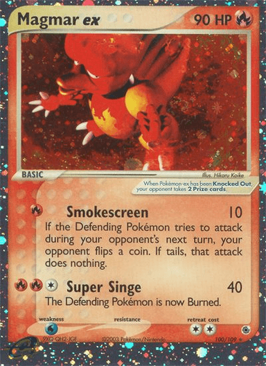 Magmar ex, Ruby & Sapphire 100