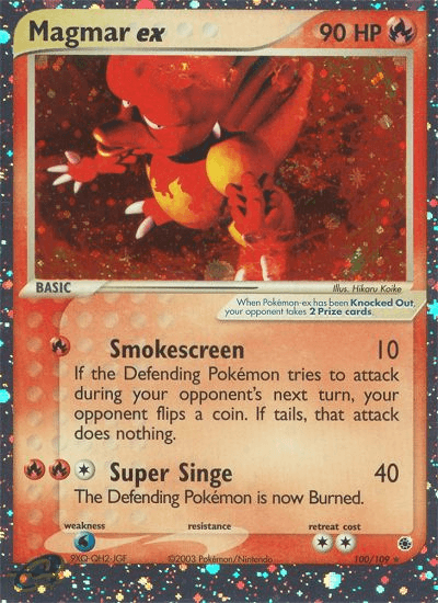 Magmar ex, Ruby & Sapphire 100