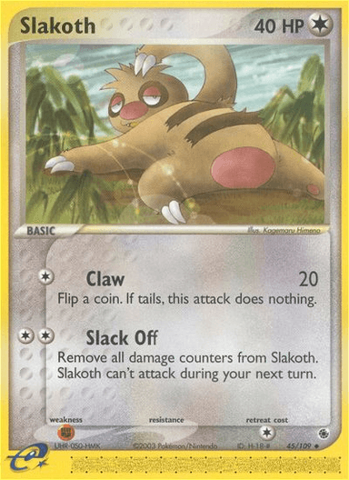 Slakoth, Ruby & Sapphire 45