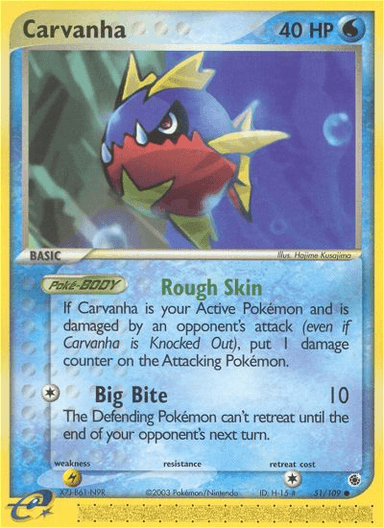 Carvanha, Ruby & Sapphire 51