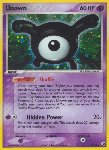 Unown, Unseen Forces X