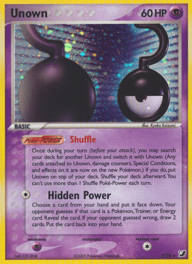 Unown, Unseen Forces ?