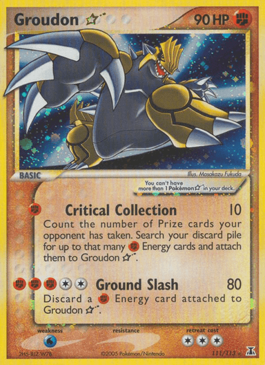Groudon ★, Delta Species 111
