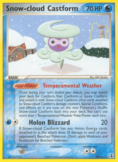 Snow-cloud Castform, Delta Species 29