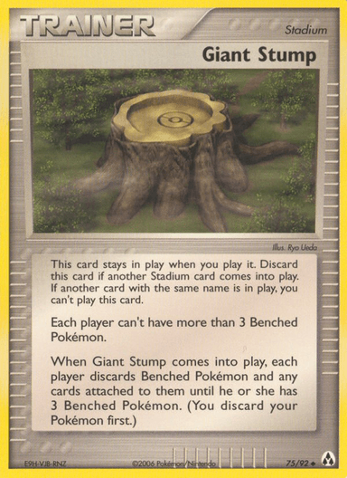 Giant Stump, Legend Maker 75