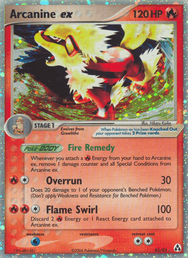 Arcanine ex, Legend Maker 83