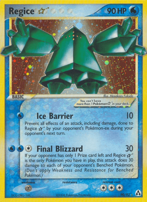 Regice ★, Legend Maker 90