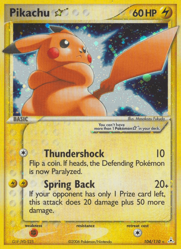 Pikachu ★, Holon Phantoms 104