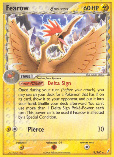 Fearow δ, Crystal Guardians 18