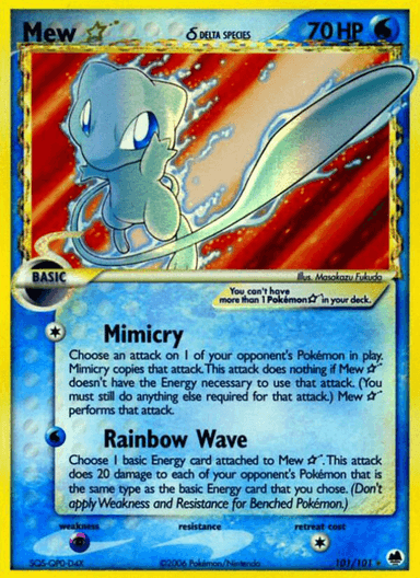 Mew ★ δ, Dragon Frontiers 101
