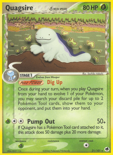 Quagsire δ, Dragon Frontiers 21
