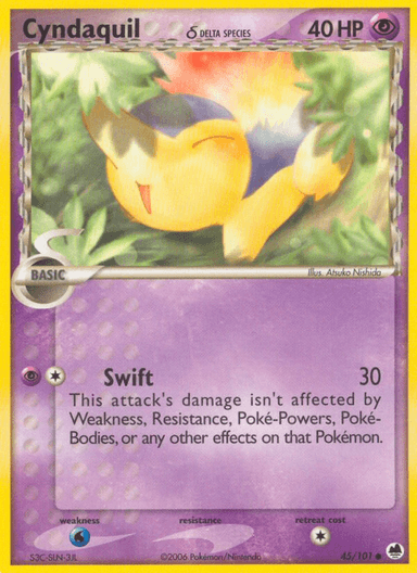 Cyndaquil δ, Dragon Frontiers 45