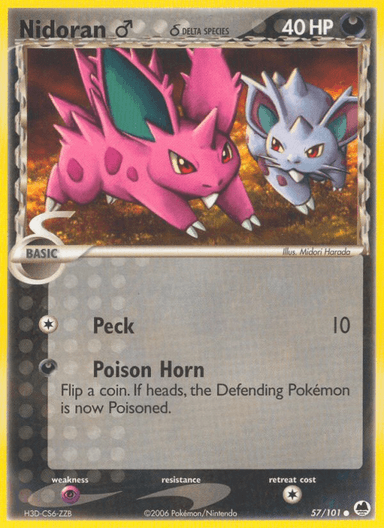 Nidoran ♂ δ, Dragon Frontiers 57