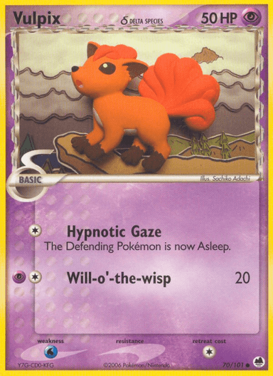 Vulpix δ, Dragon Frontiers 70