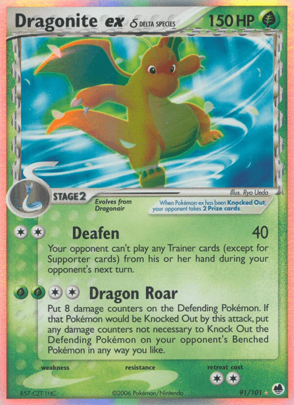 Dragonite ex δ, Dragon Frontiers 91