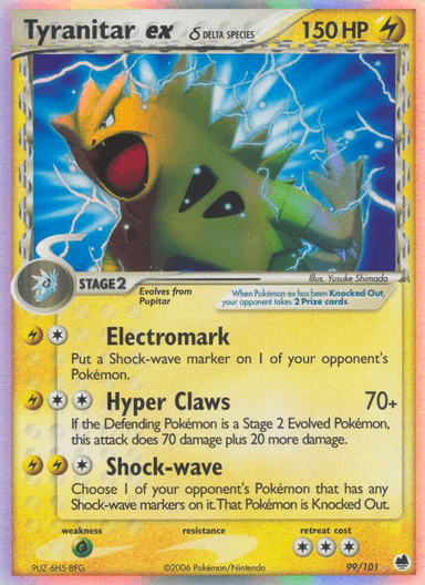Tyranitar ex δ, Dragon Frontiers 99