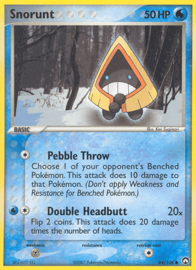 Snorunt, Power Keepers 64