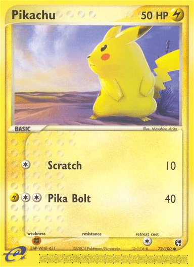 Pikachu, Sandstorm 72