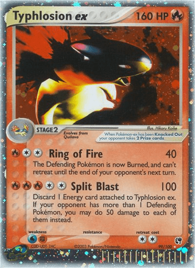 Typhlosion ex, Sandstorm 99