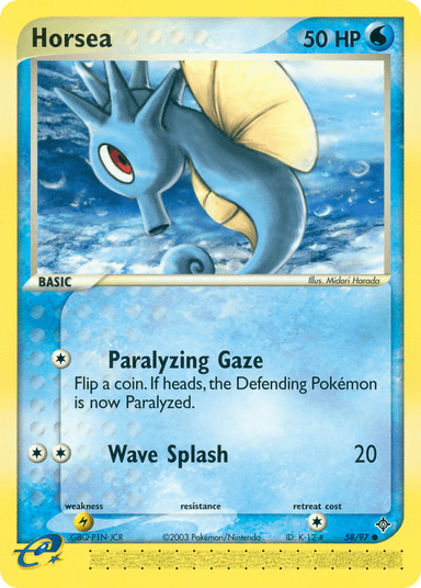 Horsea, Dragon 58