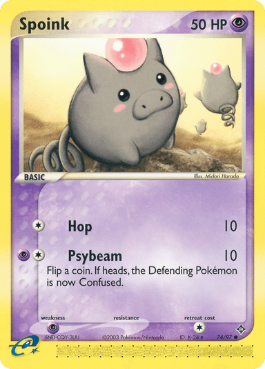Spoink, Dragon 74