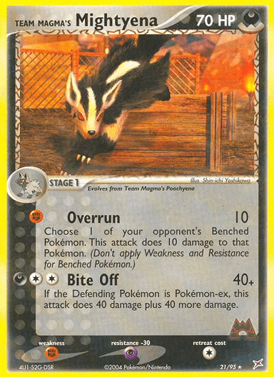 Team Magma's Mightyena, Team Magma vs Team Aqua 21