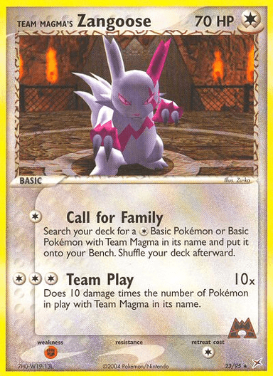 Team Magma's Zangoose, Team Magma vs Team Aqua 23