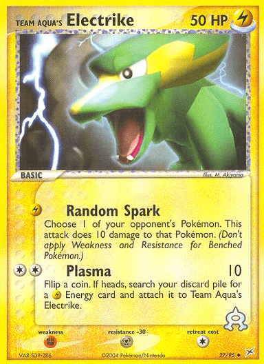 Team Aqua's Electrike, Team Magma vs Team Aqua 27